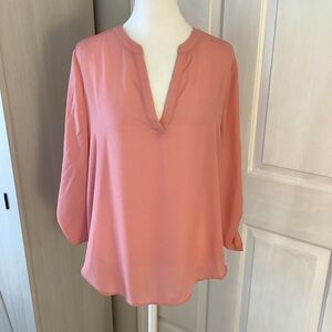 Everleigh Dusty Peach V-Neck Blouse MP